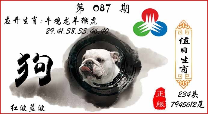 六合彩087期值日生肖