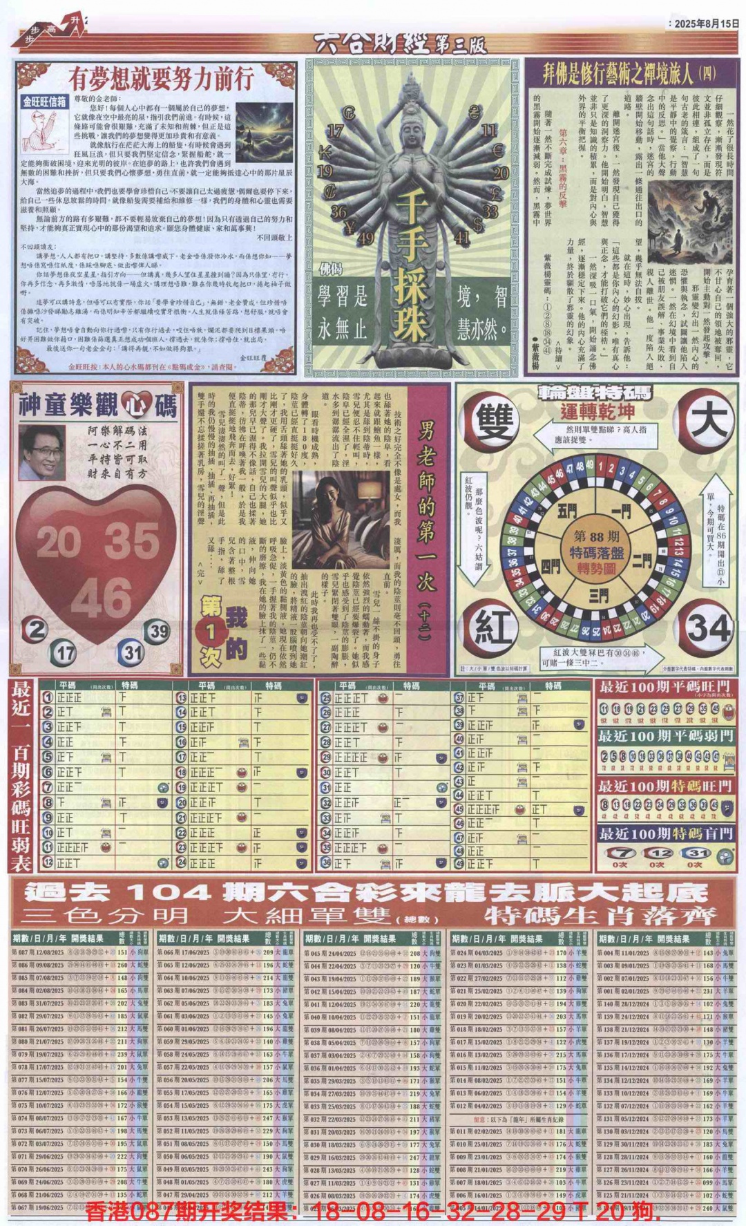 六合彩088期六合财经C加大版
