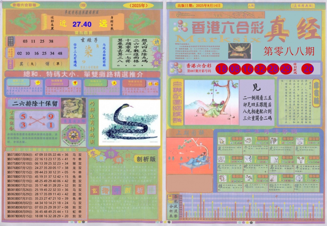 六合彩088期真经A