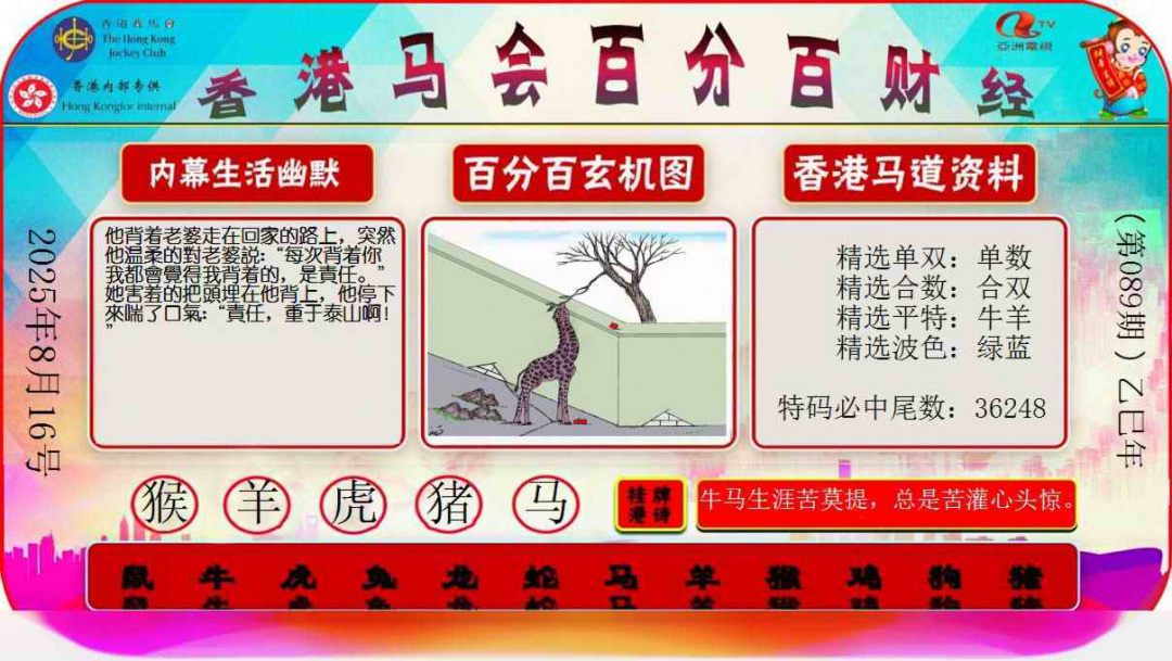六合彩089期百分百财经