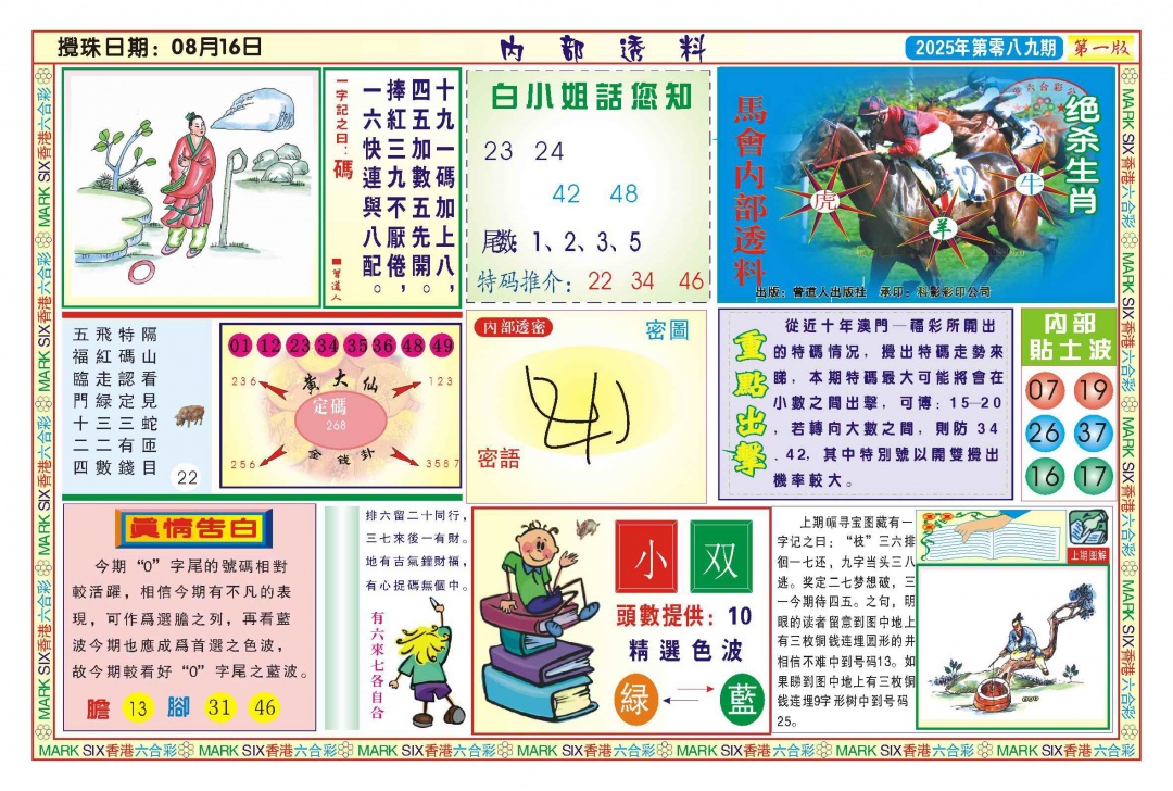 六合彩089期内部透料A(新图)