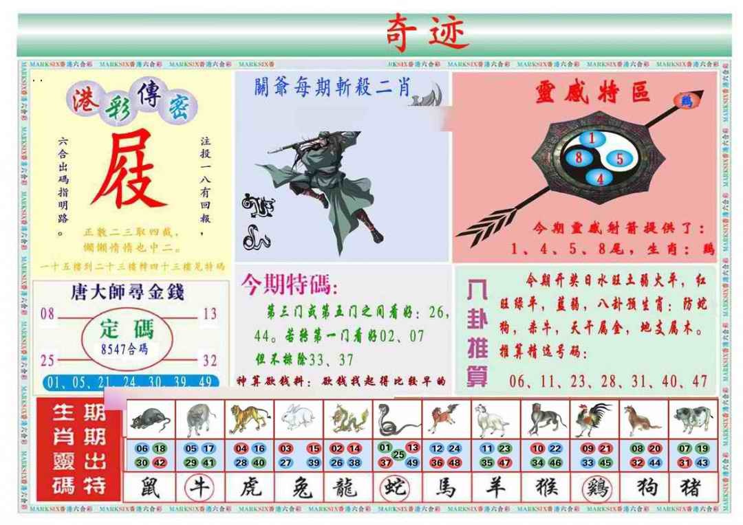 六合彩089期马经奇迹B(新图推荐)