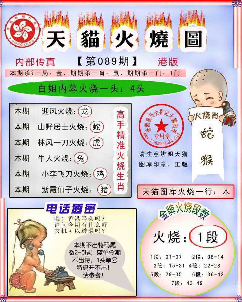 六合彩089期火烧图记录