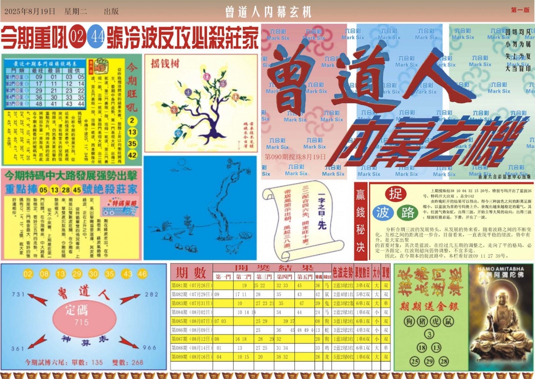 六合彩090期曾道人内幕A