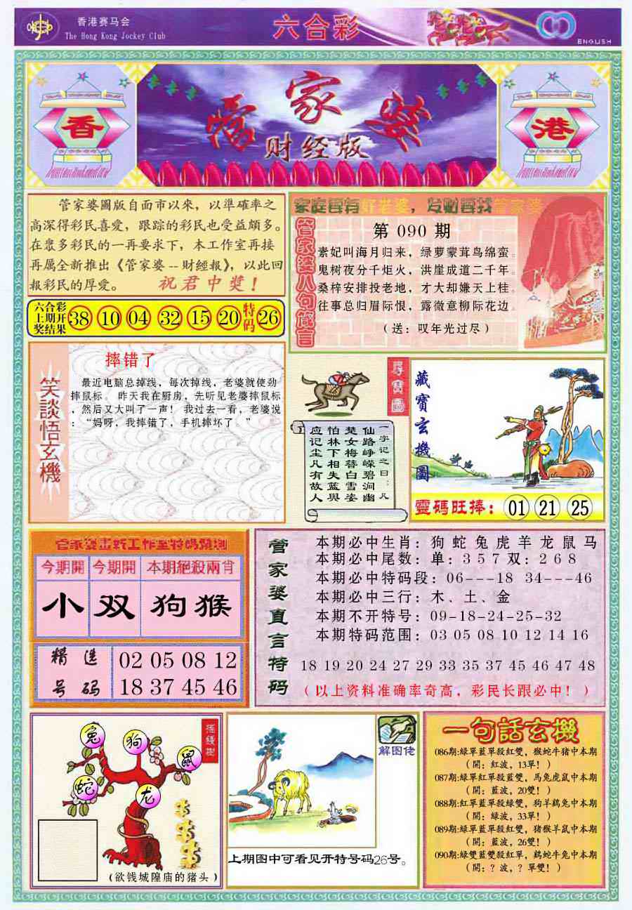 六合彩090期管家婆财经版