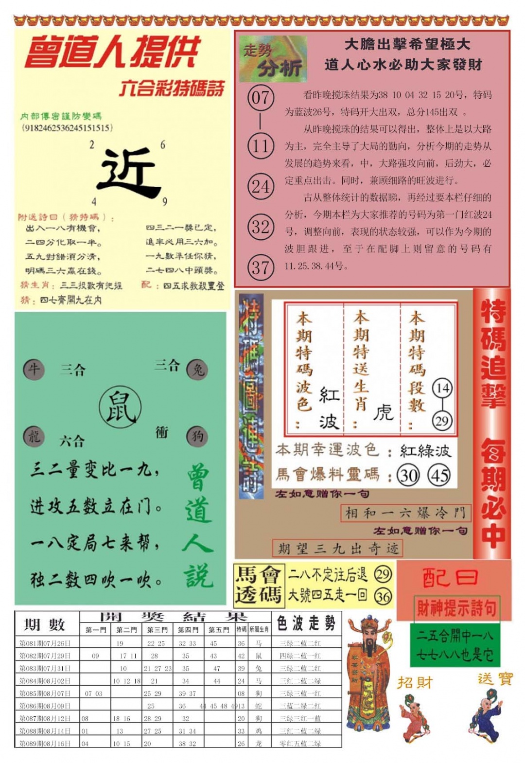 六合彩090期曾道人内幕B加大版