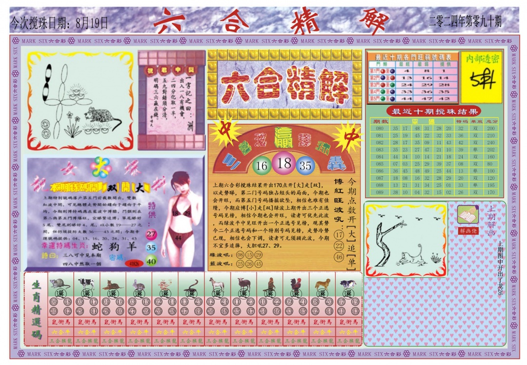 六合彩090期六合精解A