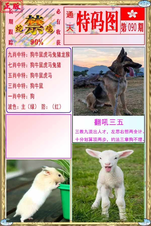 六合彩090期特码图