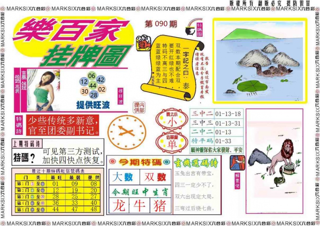 六合彩090期乐百家挂牌图记录