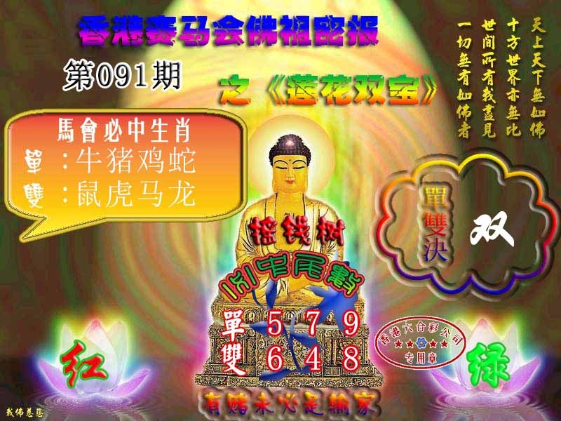 六合彩091期佛主密报-莲花双宝