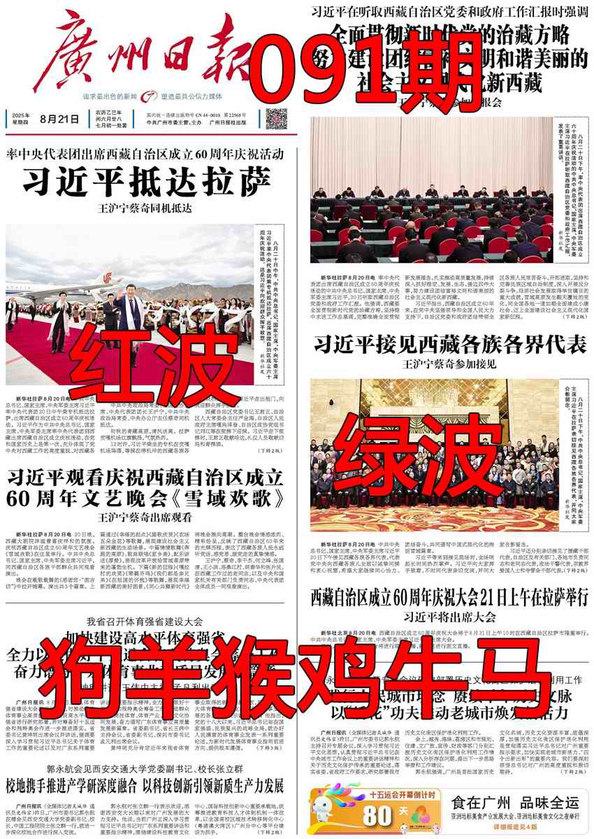 六合彩091期广州日报