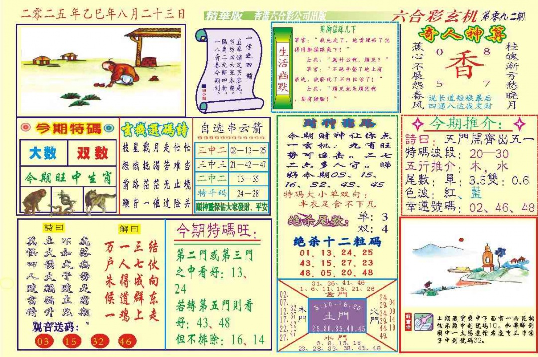 六合彩092期118六合玄机(新图)