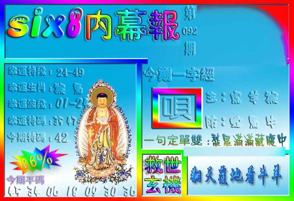 六合彩092期在线内幕报