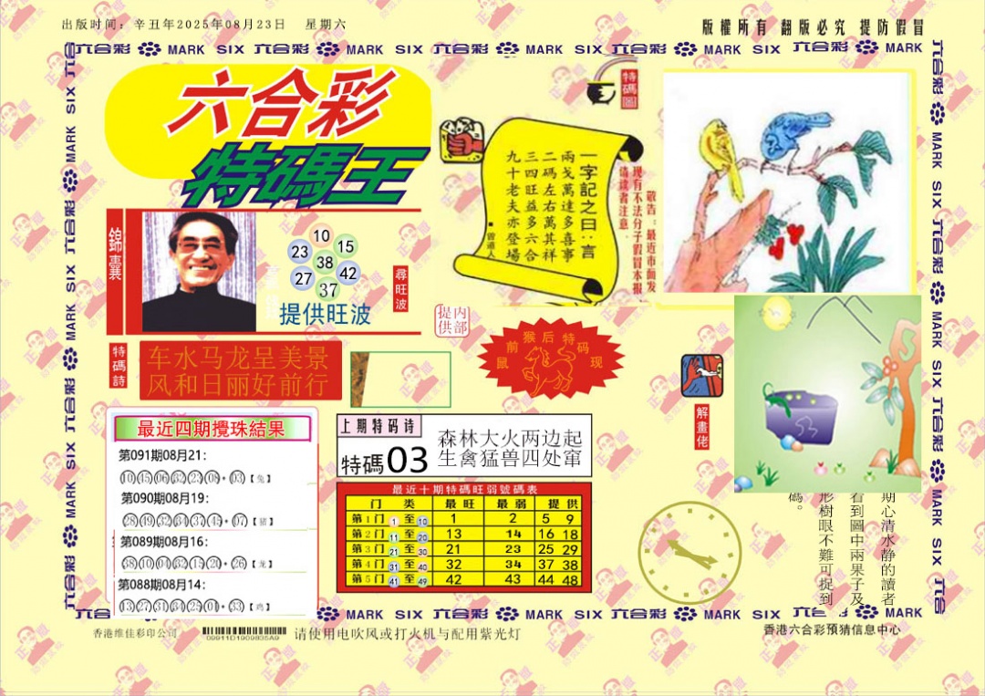 六合彩092期特码王