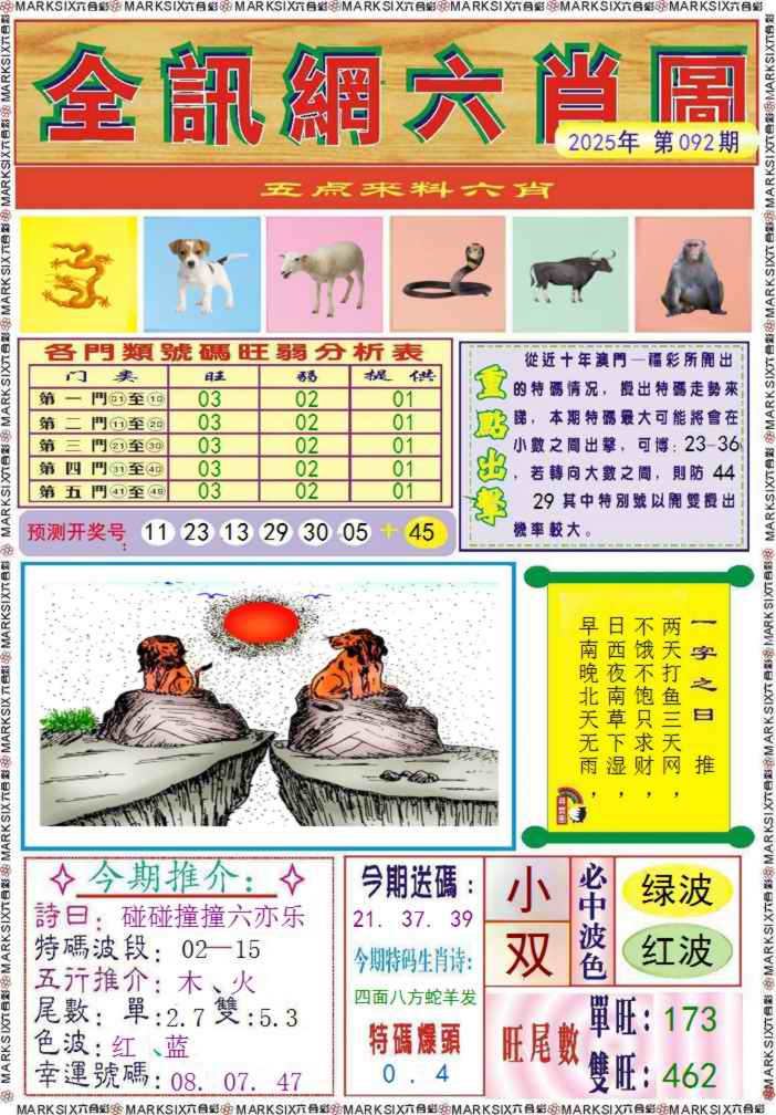 六合彩092期全讯网六肖图记录