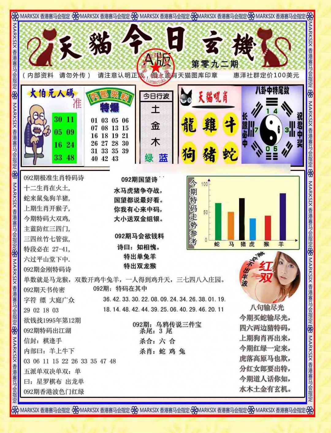 六合彩092期今日玄机图A