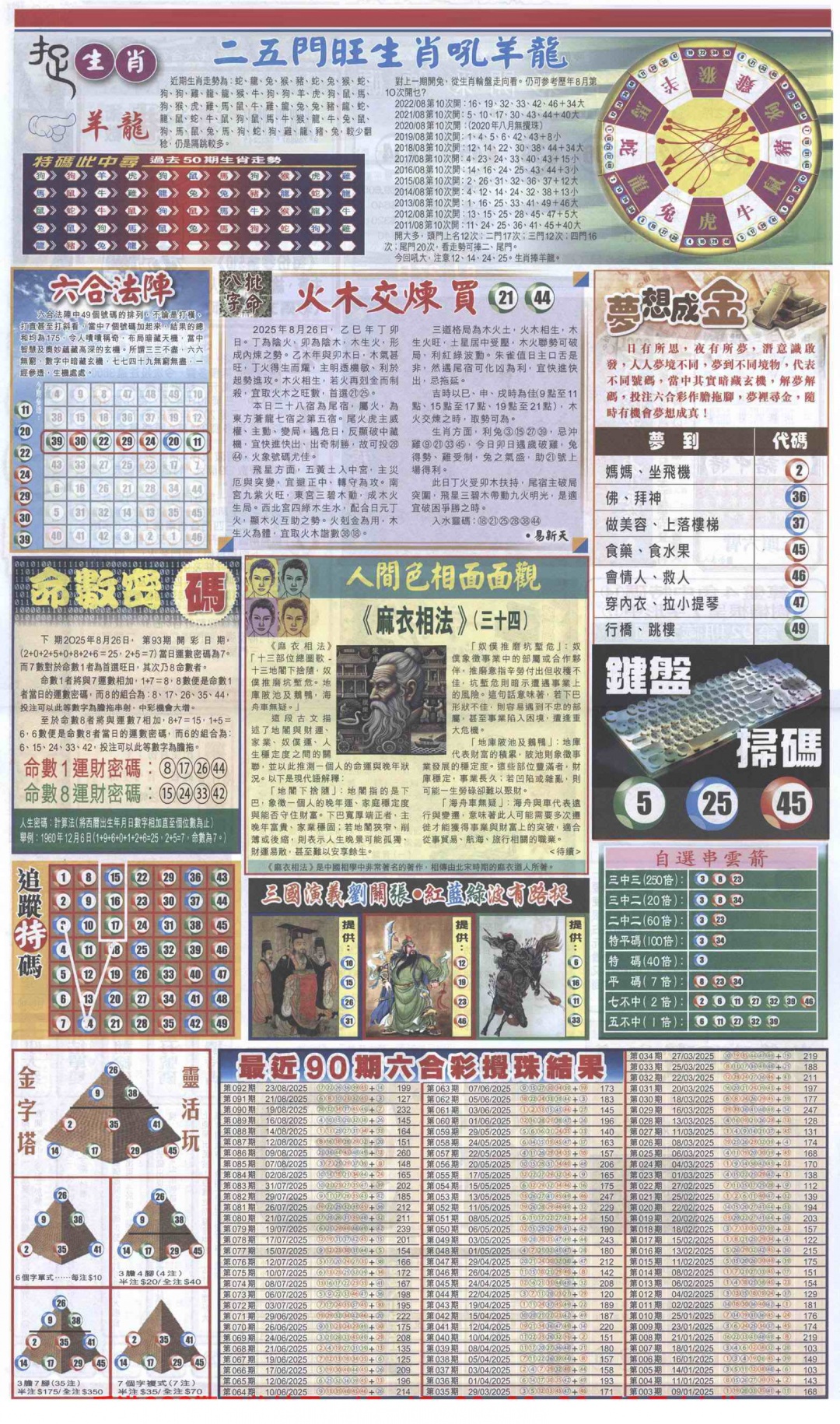 六合彩093期新报跑狗B