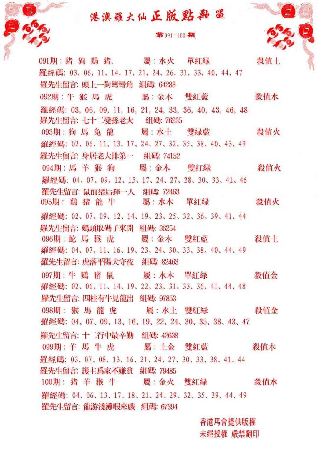 六合彩093期点歌单