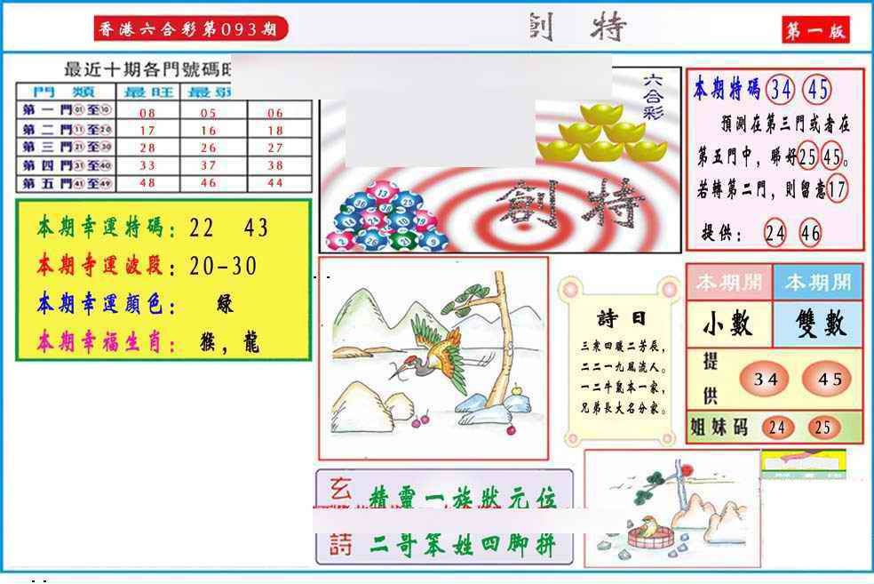 六合彩093期马经创特A(新图推荐)