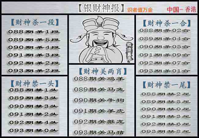 六合彩093期银财神