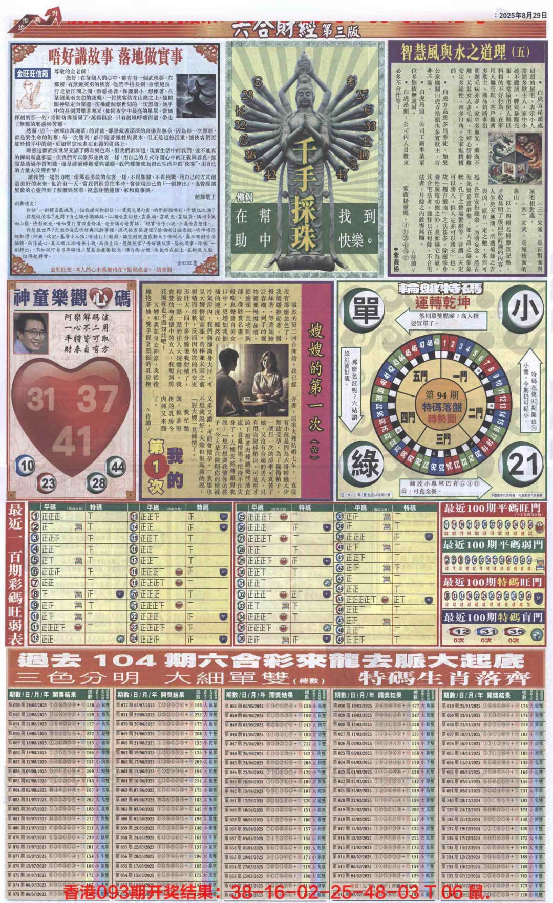 六合彩094期六合财经C加大版