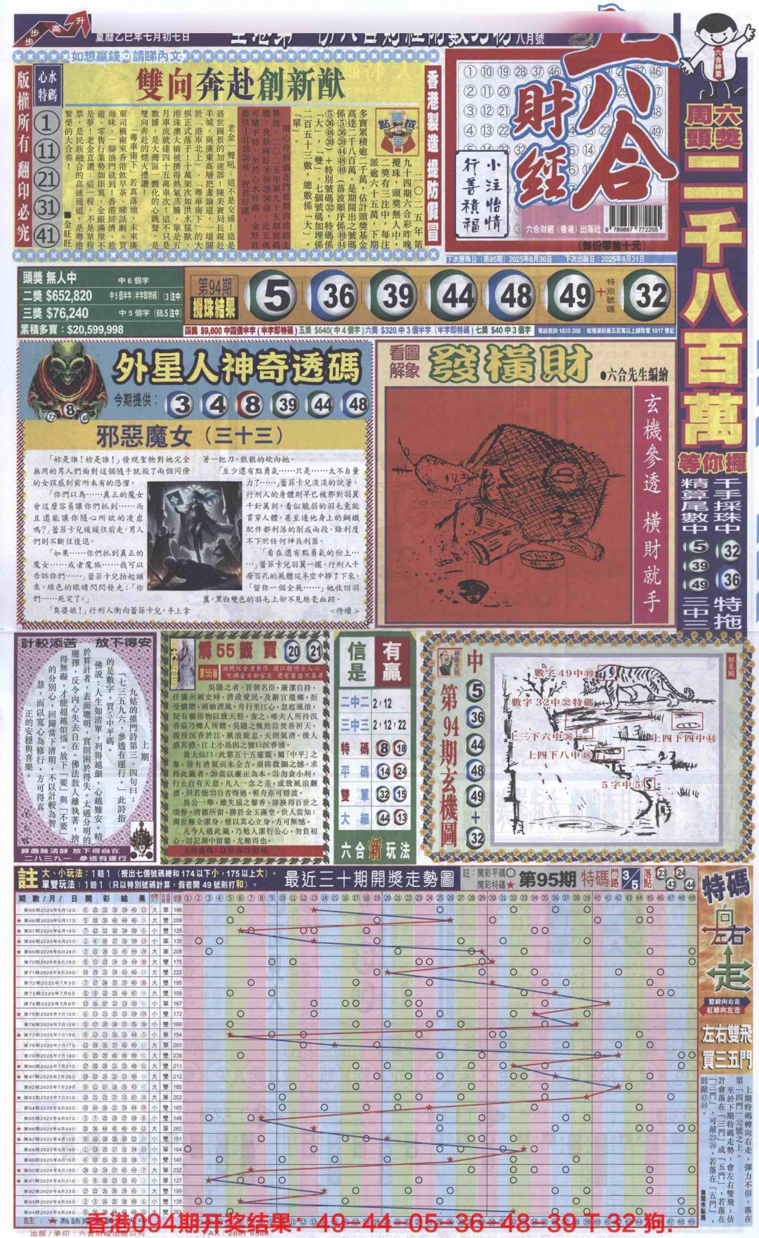 六合彩095期六合财经A加大版