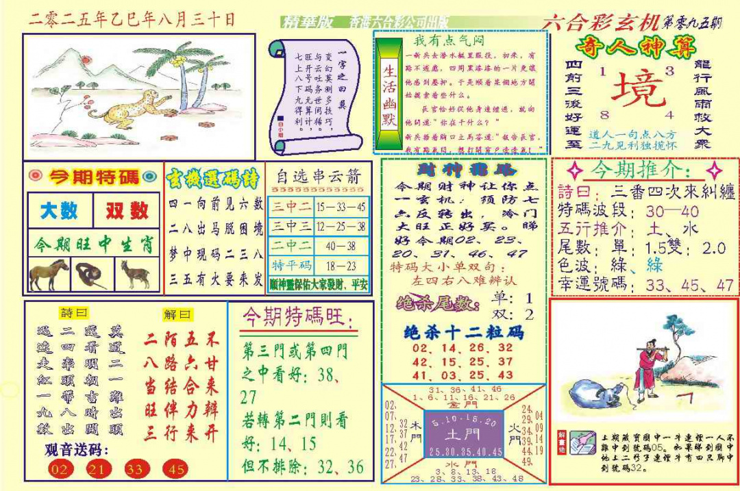 六合彩095期118六合玄机(新图)