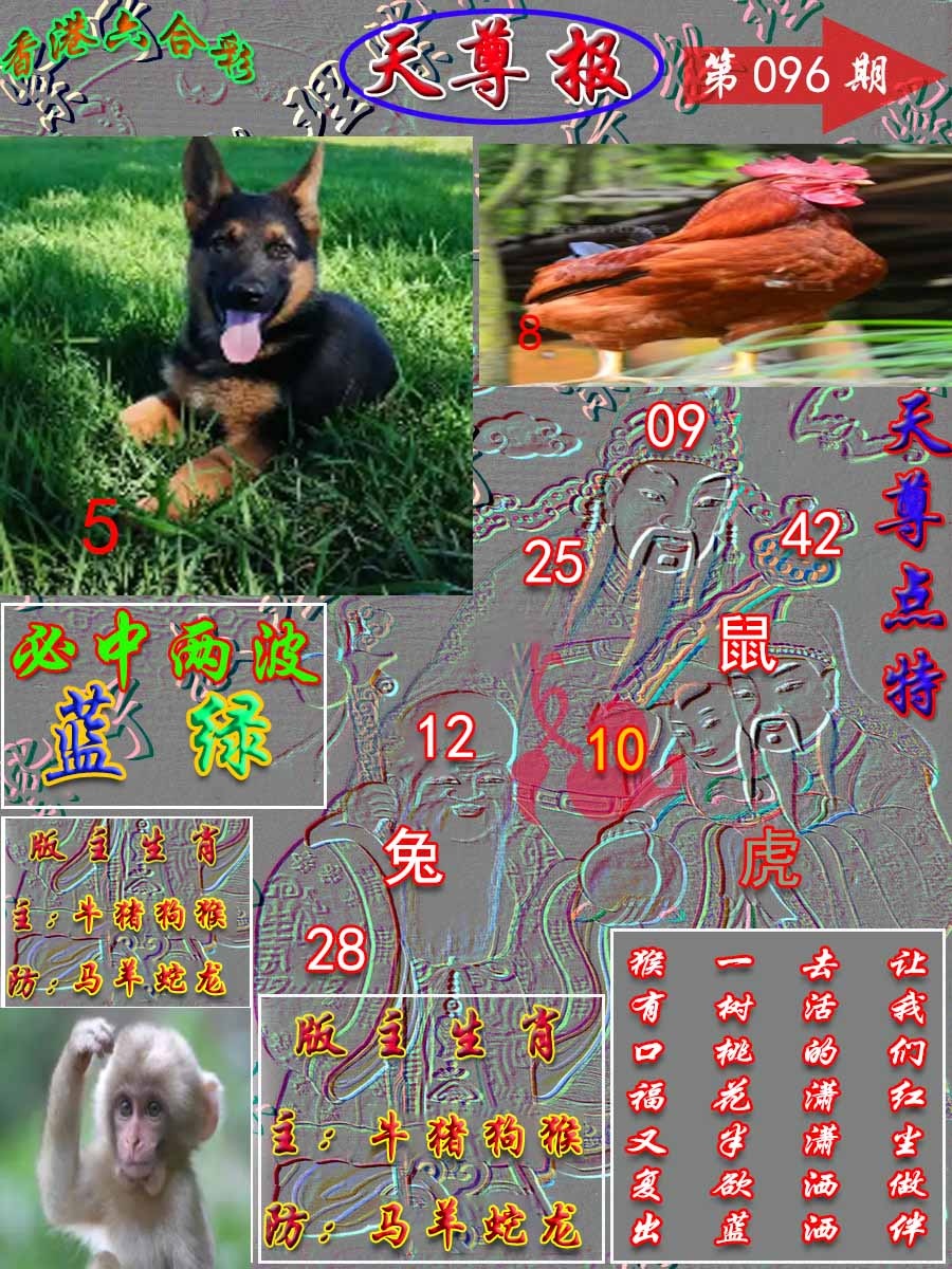 六合彩096期天尊报