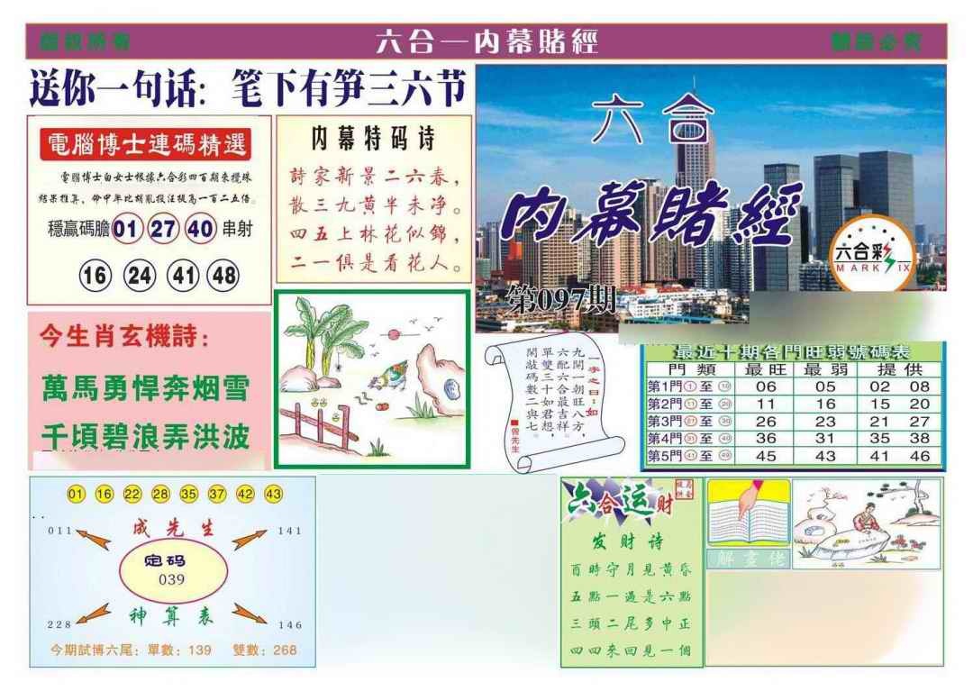 六合彩097期内幕赌经