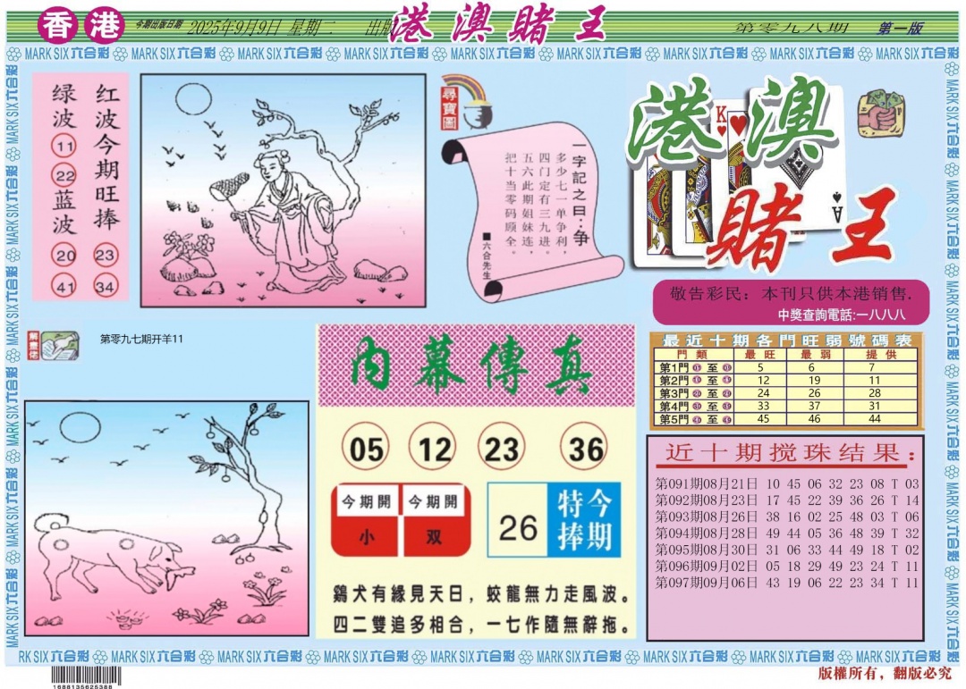 六合彩098期港澳赌王A