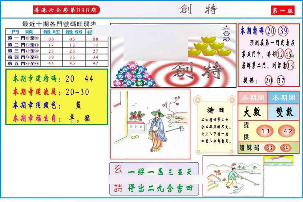 六合彩098期马经创特A(新图推荐)