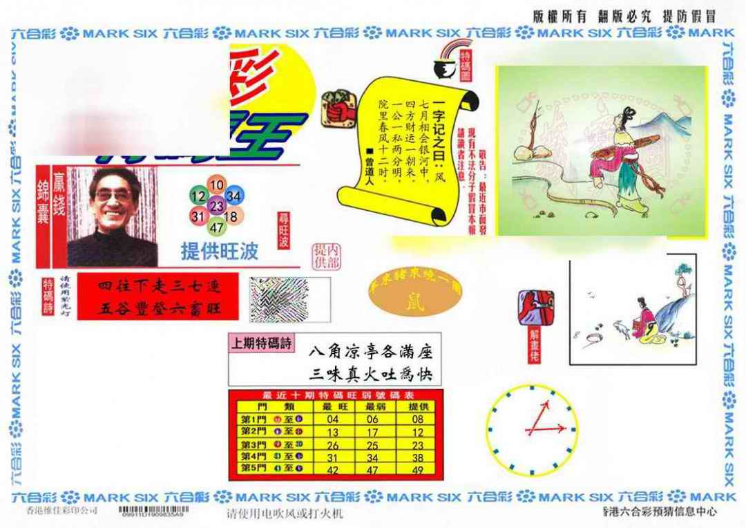 六合彩099期特码王(信封)